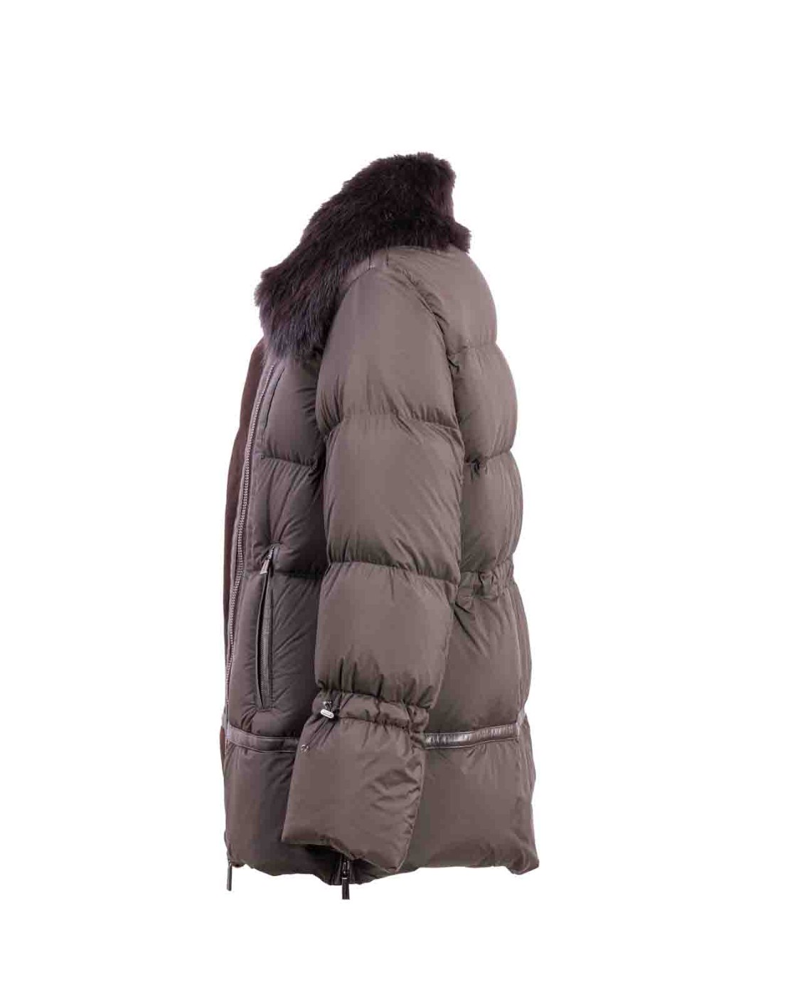 shop MOORER  Piumino: Moorer piumino "Yoss".
Collo con pelliccia.
Maniche lunghe.
Chiusura con zip con doppio cursore.
Inserti in pelle.
Tasche laterali.
Composizione 1: 100% Pelle.
Composizione 2: 100% Poliammide.
Fabbricato in Italia.. YOSS 100868-U0213 number 5762286